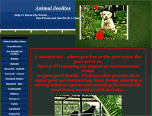 Tablet Screenshot of animalzeolites.com